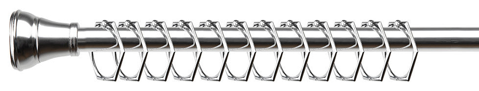 Utopia Alley Shower Hooks - Shower Curtain Rings for Bathroom, Set of 12, Chrome