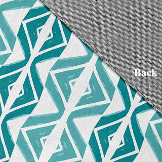 Diamond Graffiti Rug, Teal, 2'x3'