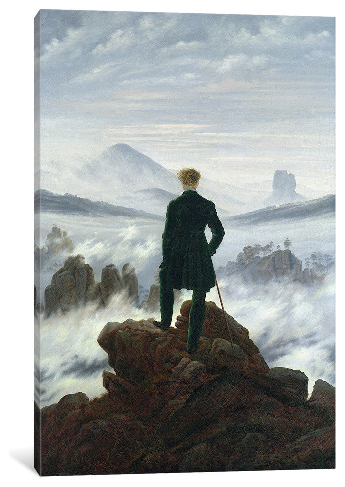 The Wanderer above the Sea of Fog, 1818  by Caspar David Friedrich