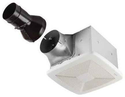 Broan RB80 80 CFM .3 Sone Ceiling Mounted HVI Certified Bath Fan - White