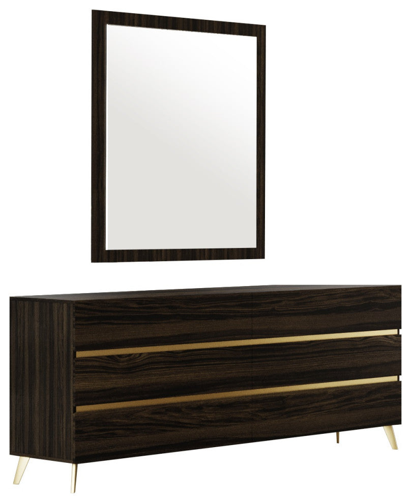 Nova Domus Velondra, Eucalypto + Marble Bed With 2-Nightstands, Eastern King