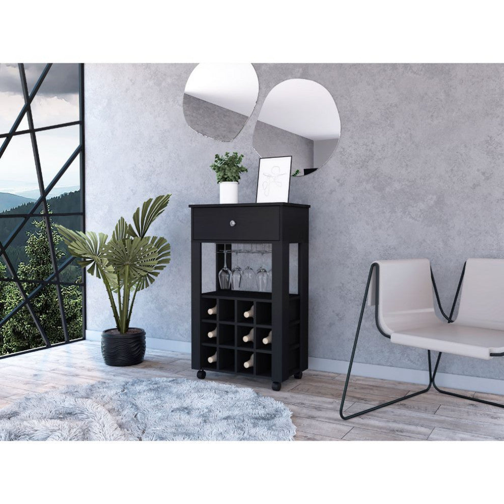 Ace Bar Cart, Black