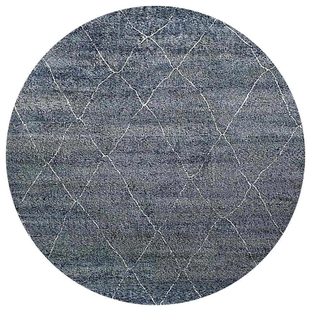 Ahgly Company Indoor Round Mid-Century Modern Area Rugs, 5' Round