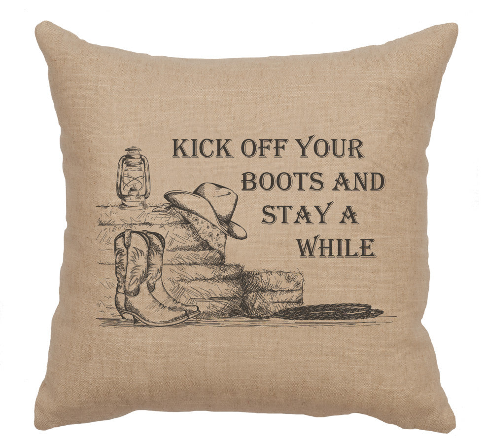 Image Pillow 16x16 Kick off Boots Linen Natural