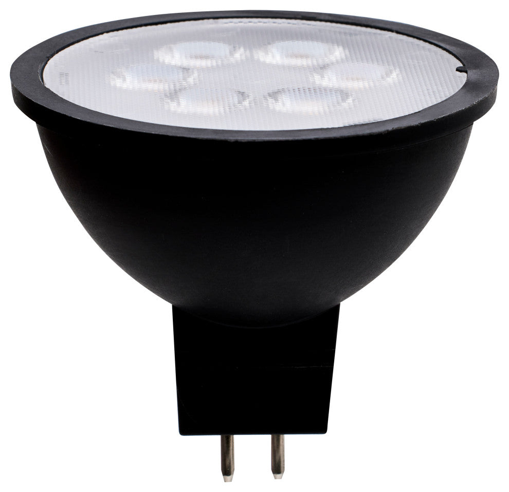 4.5W MR16 LED, Black Finish, 5000K, GU5.3 Base, 360 Lumens, 12V