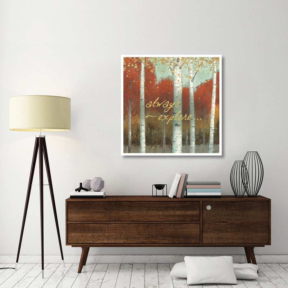 "Fall Promenade III" Digital Paper Print by James Wiens, 42"x42"