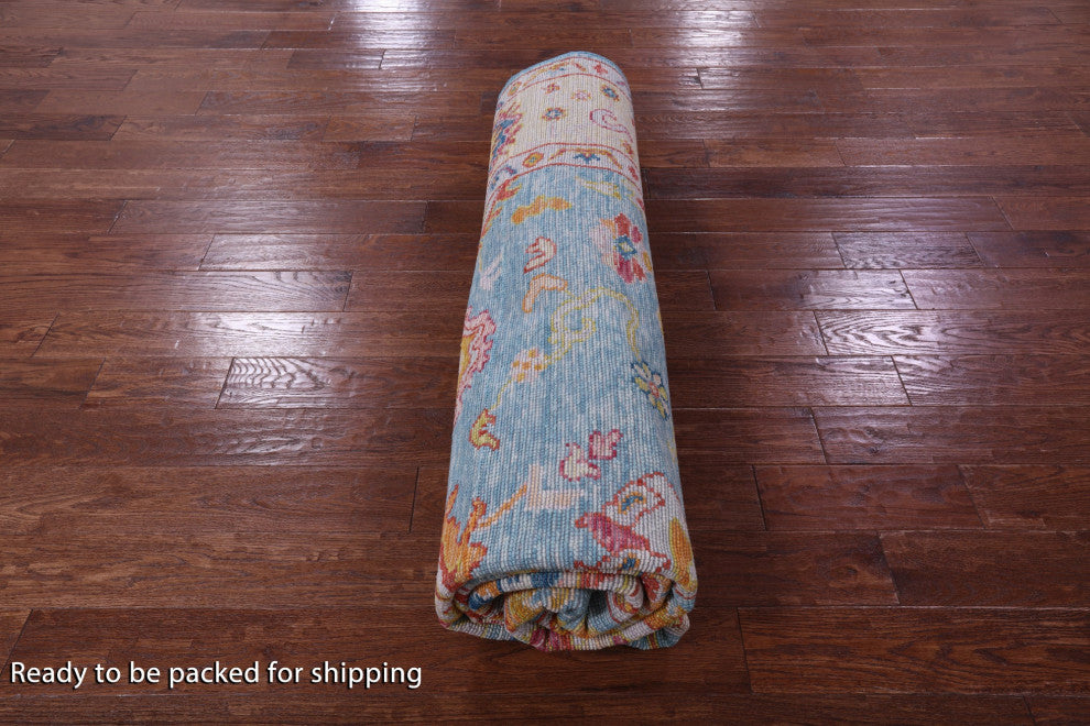 Handmade Turkish Oushak Wool Rug 8' 3" X 9' 10" - Q14829