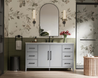 Home Living 60" Single Bathroom Vanity, Grey