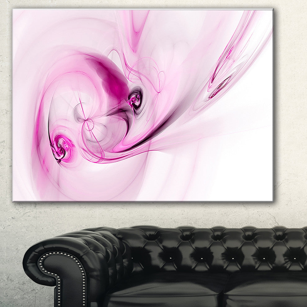 "Spiral Nebula Space Magenta" Abstract Digital Canvas Print
