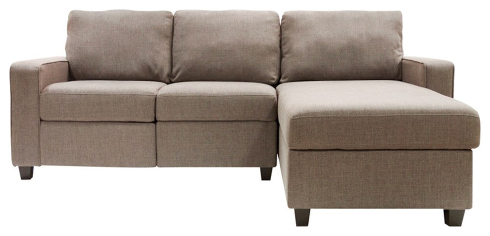 Serta at Home Palisades Right Facing Reclining Sectional in Beige