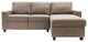 Serta at Home Palisades Right Facing Reclining Sectional in Beige