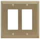 Amerock Double Rocker Wall Plate, Golden Champagne