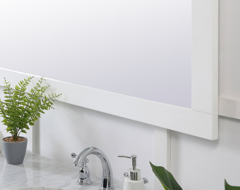 Anderson Rectangle Vanity Mirror 72", White