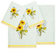Linum Home Textiles 100% Turkish Cotton GIRASOL 4PC Embellished Towel Set