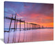 "Abandoned Wooden Pier At Sunset" Sea Pier and Bridge Wall Art, 20"x12"