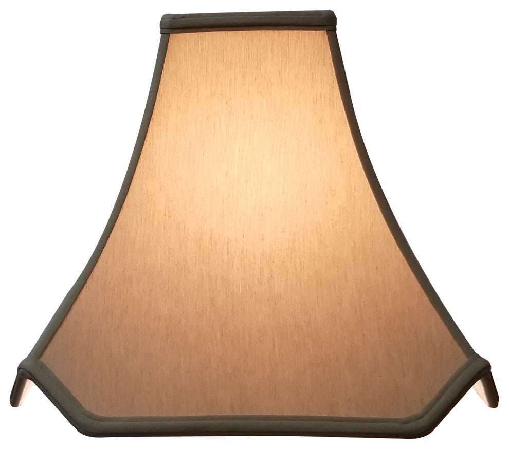 Royal Designs Pagoda Basic Lampshade, Antique Gold, Antique Gold, 7x18x15.5, Was