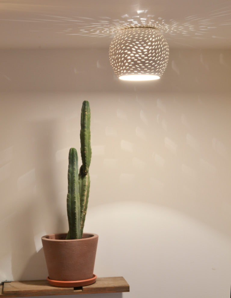 Claylight Coral 10: Minimal Lighting | Ceramic Ceiling Lamp, Led Bulb