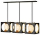Fredrick Ramond Vega 3-Light Black Linear Chandelier