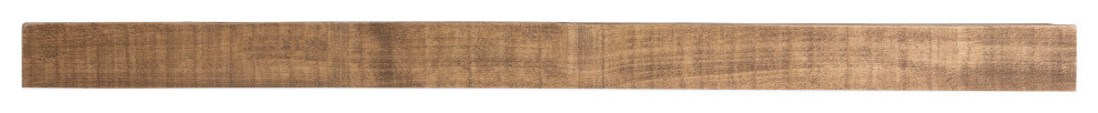 Solid Timber Floating Mantel Shelf, Aged Oak, 60"