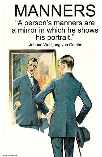 Manners - Fine Art Giclee Print 24" x 36"