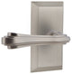 Studio Plate With Fleur Lever, Satin Nickel, Passage, Right-Handed