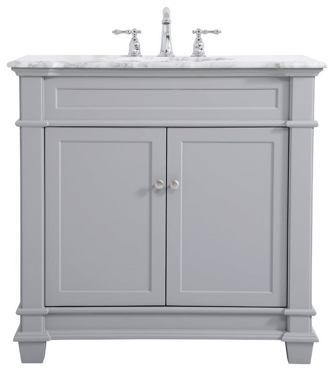 Weston Single Bathroom Vanity Set, Grey, 36