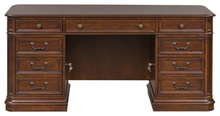 Brayton Manor Dark Brown Jr Executive Desk