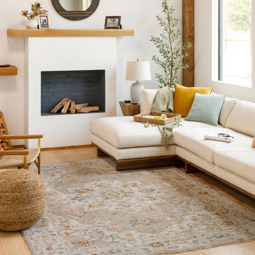 Reina REN-2305 Tan Multi Machine Woven 9' x 12'2" Rug
