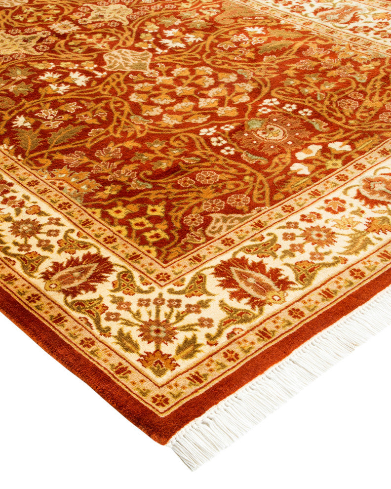 Mogul, One-of-a-Kind Hand-Knotted Area Rug Green, 3' 3 x 5' 4