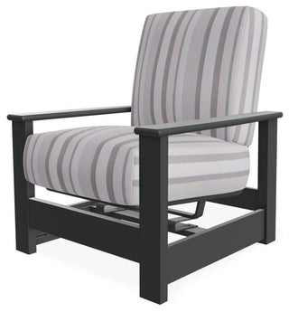 Leeward Deep Seat Outdoor Armchair with Hidden Motion, Sensory Dove/Graphite