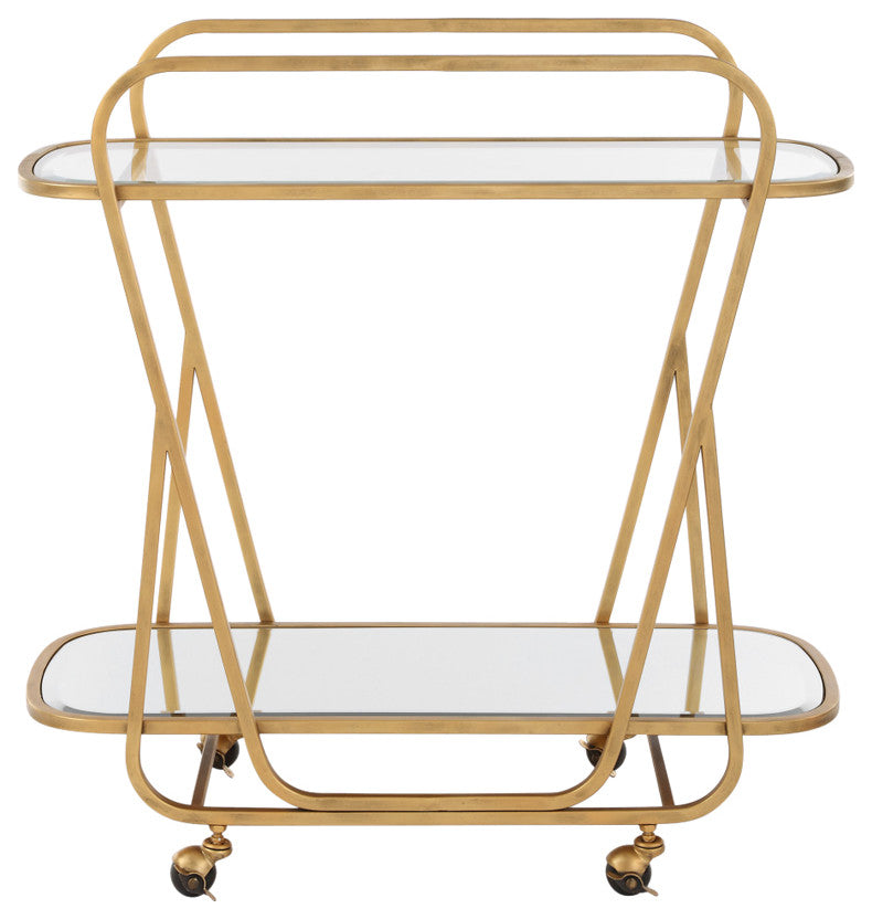 Uttermost Swain Brass Serving Cart