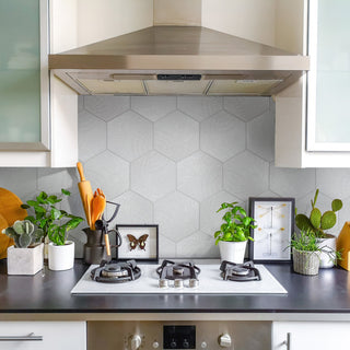 Gaudi Lux Hex White Porcelain Floor and Wall Tile