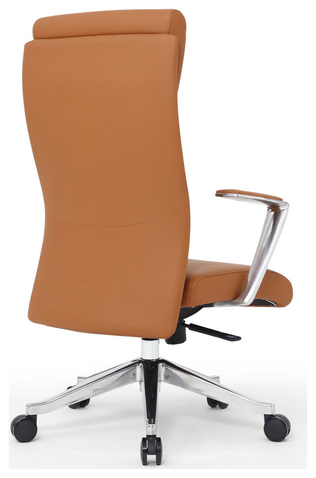 Draper Modern Fully Reclining Adjustable Executive Office Chair Tan
