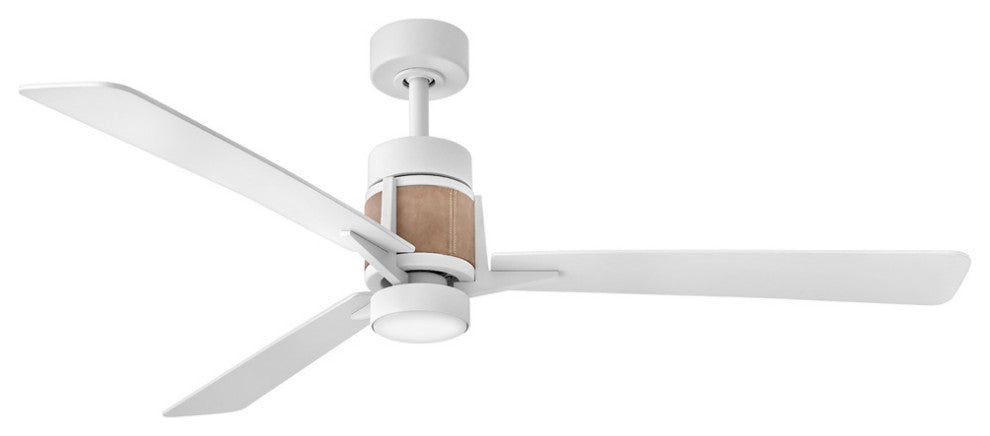 Hinkley Atticus LED Smart Fan, Matte White, 56"