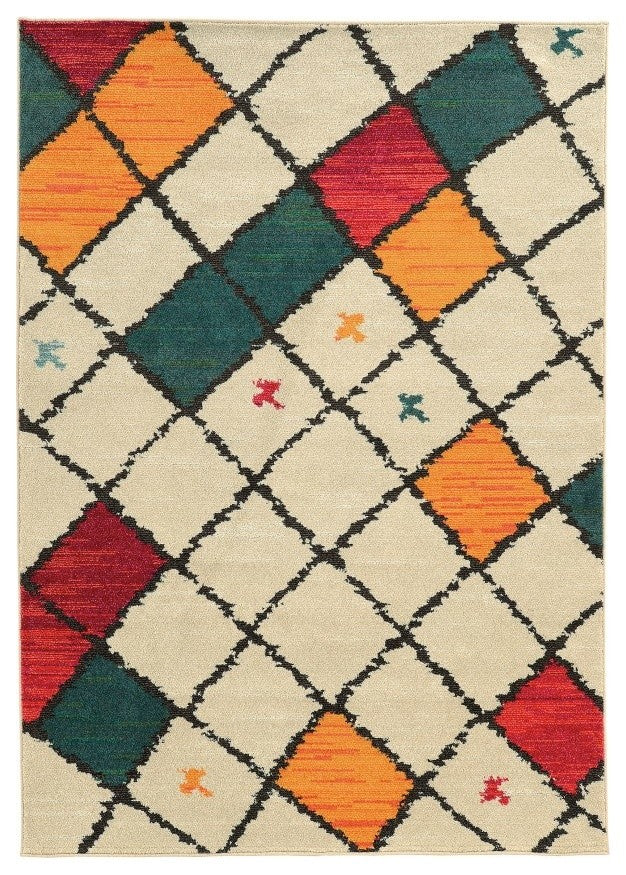 Oriental Weavers Nomad Contemporary 567W5 Ivory, 7''10x10''10"