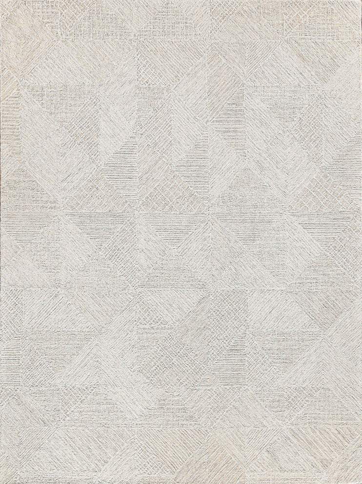 Caprice Handmade Hand-Tufted Wool Beige/Ivory Area Rug, 10'x14'