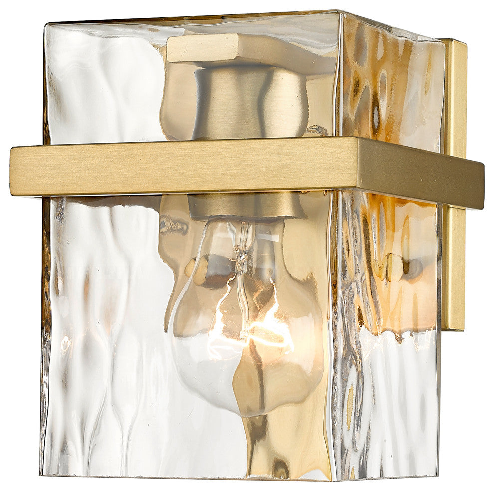 Zlite 1938-1S-MGLD 1-Light Wall Sconce, Clear