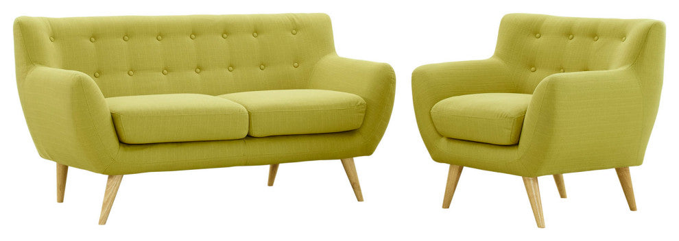 Modern Wheat Remark 2 Piece Living Room Set