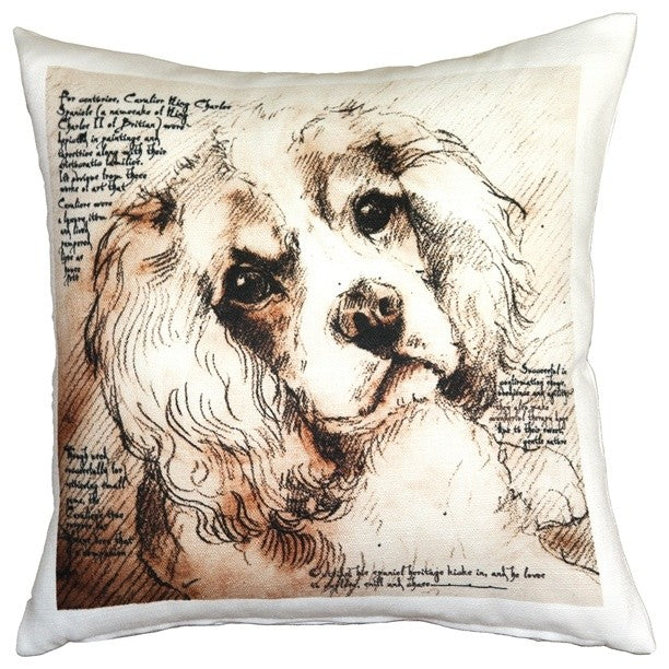 Leonardo's Dogs Cavalier King Charles Spaniel Dog Pillow