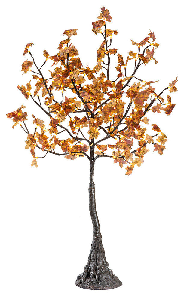 LED Yellow Multi Color Maple Tree, Warm White LED