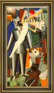 Kazimir Malevich Aviator - 15" x 30" Framed Premium Canvas Print