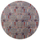 Ahgly Company Indoor Round Mid-Century Modern Area Rugs, 8' Round