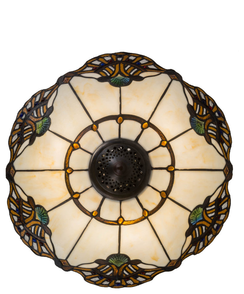 20W Shell with Jewels Inverted Pendant