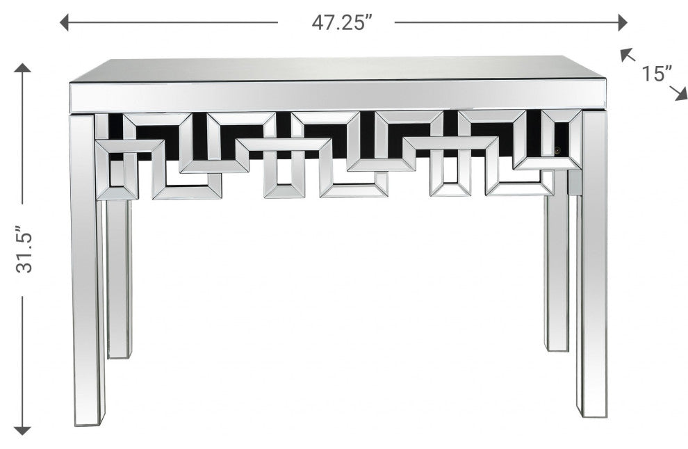 Greek Key Console Table