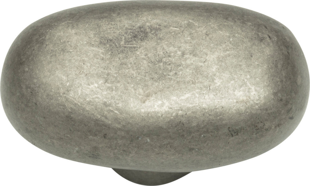 Atlas Homewares 332 Distressed 1-11/16 Inch Oval Cabinet Knob - Oil Rubbed