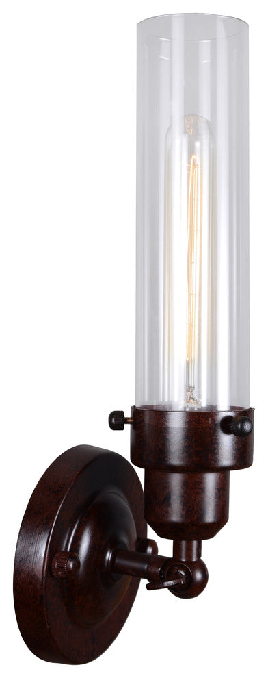 Vintage Industrial Wall Sconce Glass Antique Wall Light Fixture