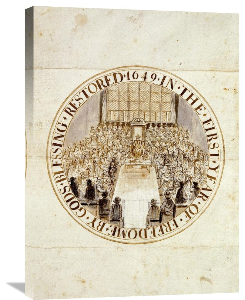 A Design For The Great Seal Of England, 22"X30"