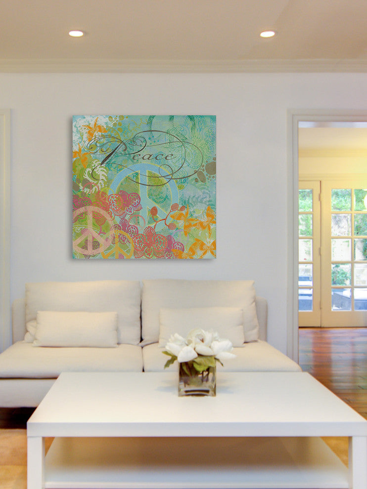 "A Peace Gard Copy" Painting Print on Wrapped Canvas