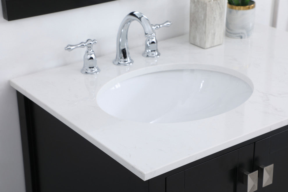 Isabel Black 32" Single Sink Bathroom Vanity