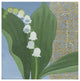 "Lilies of the Valley II" Digital Paper Print by Kathrine Lovell, 42"x42"